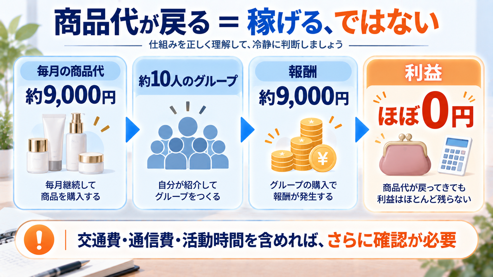 ペレグレイスの商品代が戻ることと実際に利益が出ることの違い