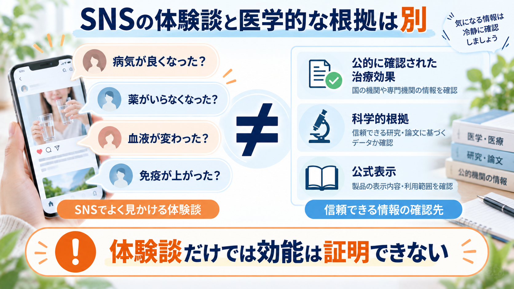 SOMACHIのSNS体験談と医学的根拠を分けて確認する図解