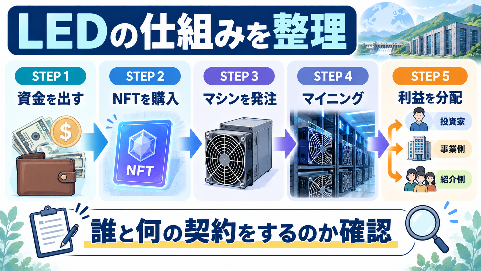 NFTを購入するとマイニングマシンを発注する仕組み?