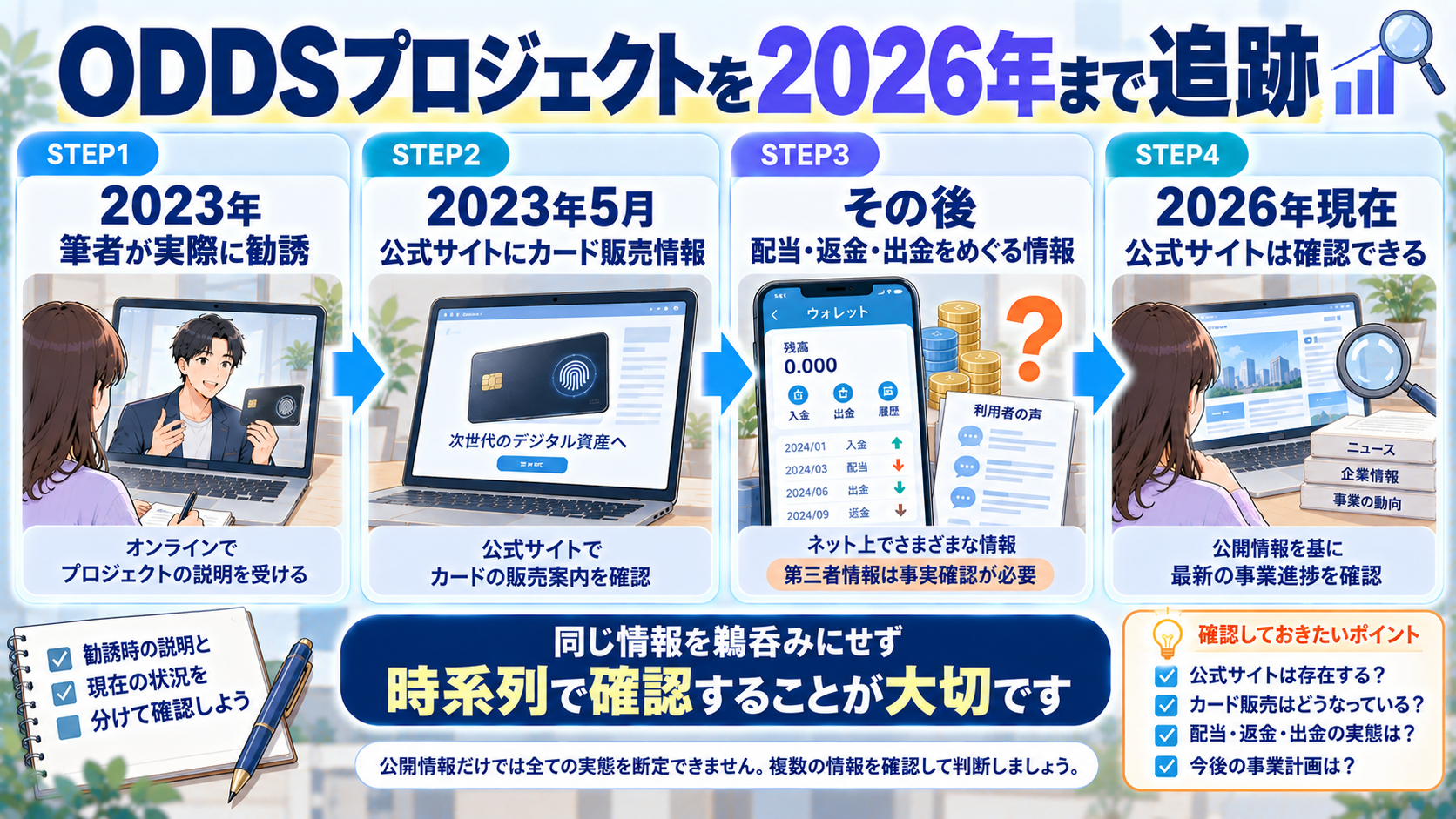 ODDSプロジェクトを2023年から2026年まで追跡した時系列図