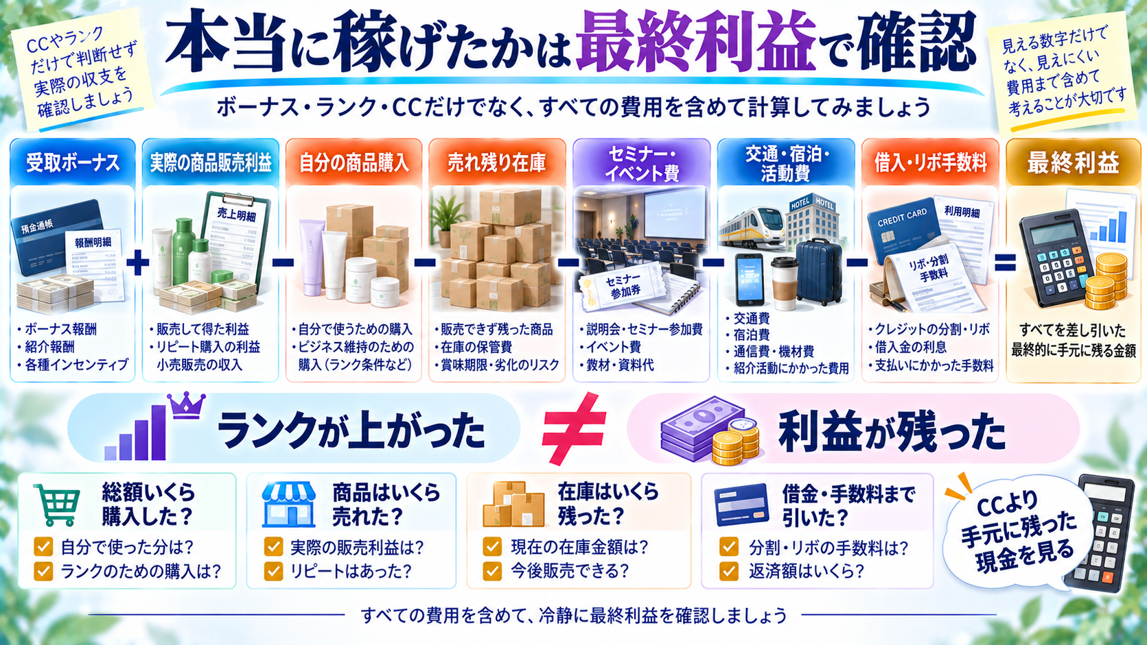 フォーエバーで本当に稼げたかを最終利益で確認する計算図解