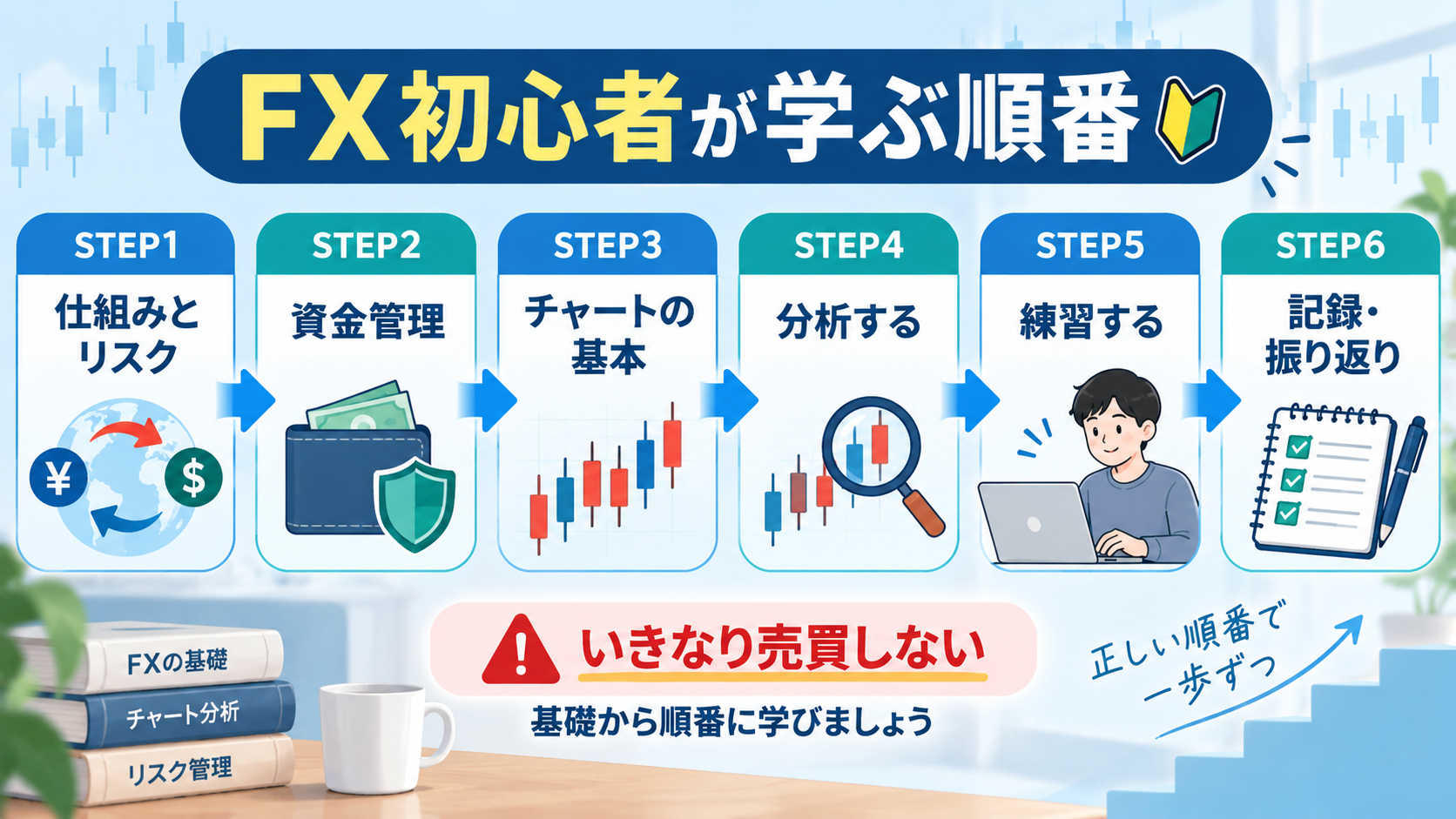 FX初心者が学ぶ順番