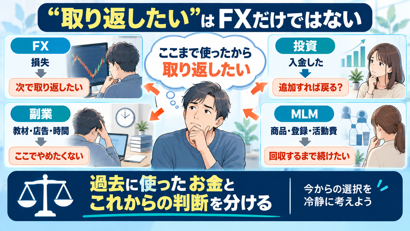 取り返したい心理がFX以外でも起こる例